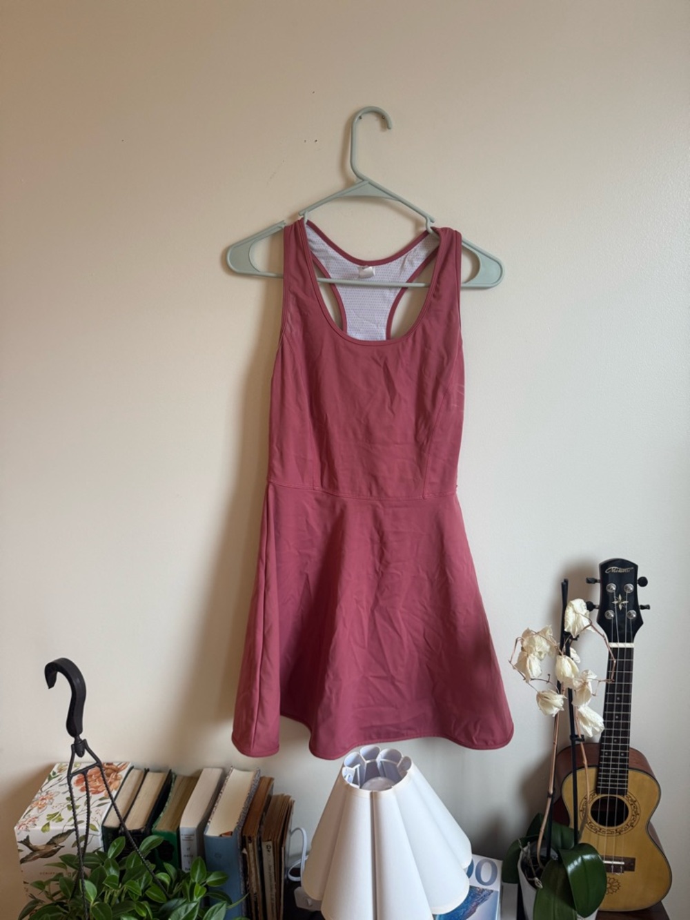 Women's Pink Racerback Skater Dress